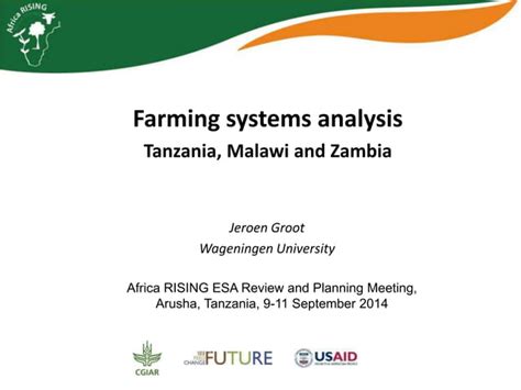 Farming Systems Analysis Tanzania Malawi And Zambia Ppt