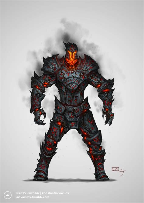 Fiend Powered Iron Golem By Konstantin Vavilov On Deviantart Fantasy