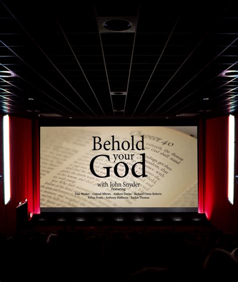 Behold Your God Rethinking God Biblically Screening License Media