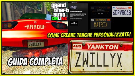 Come Creare Mettere Targhe Personalizzate Sui Veicoli Di Gta Online