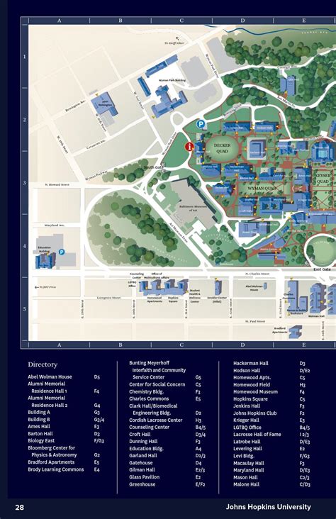 Johns Hopkins University Campus Map