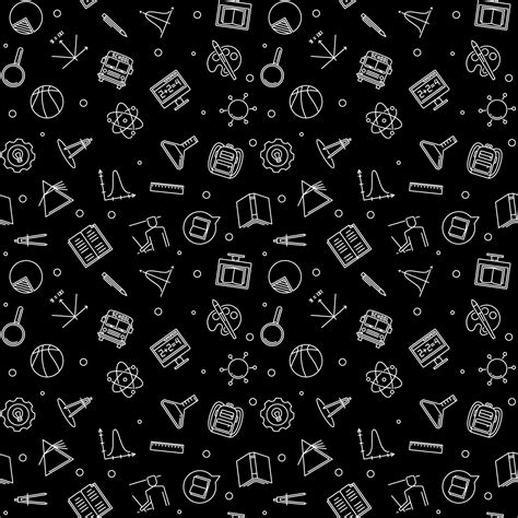 School vector outline seamless pattern 13065839 Vector Art at Vecteezy