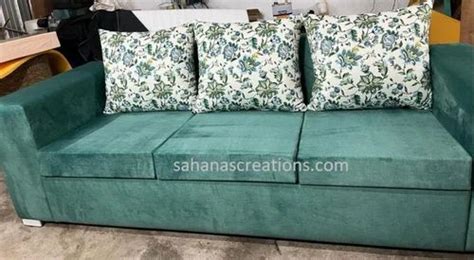 3 Seater Wooden Designer Sofa Set 2 1 1 Fabric At Rs 12500 Set In