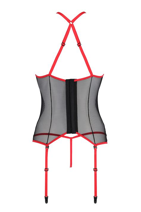 Passion Satara Corset Gorset Sexy Red Sklep Kontri Pl