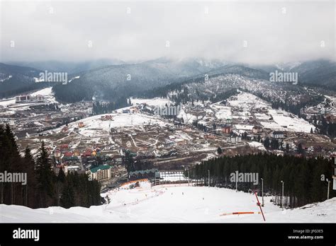 Ski Resort Bukovel Ukraine Stock Photo Alamy