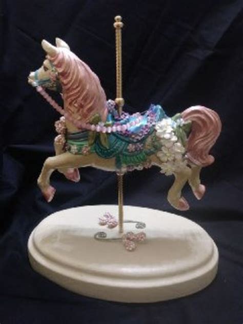 Hand Painted And Ornamented Ceramic Carousel Horse Etsy