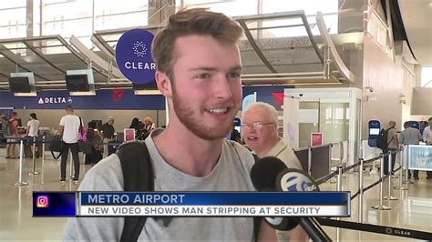 New Video Shows Naked Man Strip At Detroit Metro Airport And Calmly