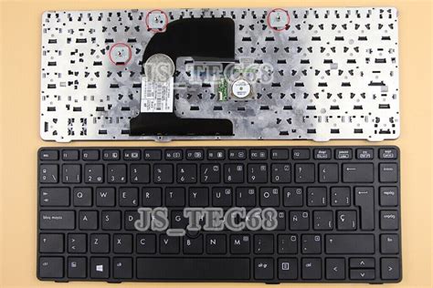 For HP Elitebook 8460P 8460W 8470P 8470W Keyboard Spanish Teclado Black