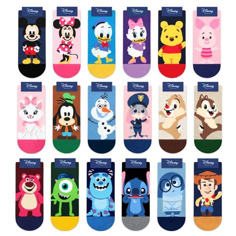 Disney Calcetines De Algod N Con Dibujos Animados Para Ni O Y Ni A