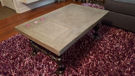 Homemade Concrete Coffee Table Ferqza