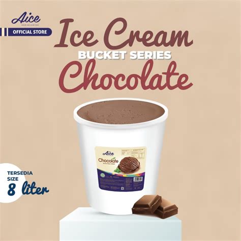 Promo AICE Chocolate Bucket Ice Cream Es Krim Ember 8L Eskrim Jakarta