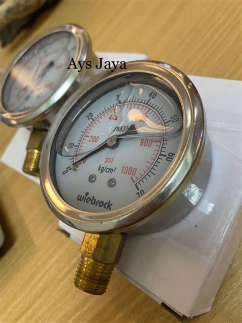 Promo Pressure Gauge Raket Stainless 4 Inchi 16 Bar 230 Psi Diskon 23