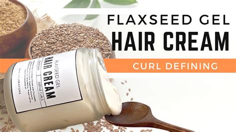 Diy Flaxseed Gel Hair Cream Youtube