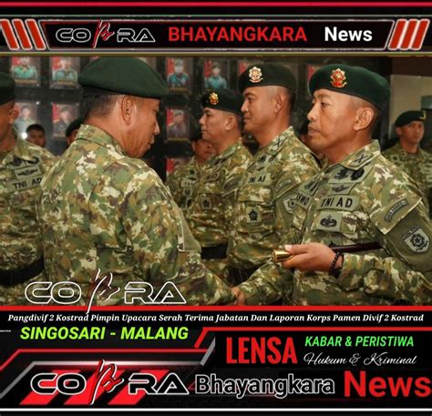 Pangdivif 2 Kostrad Pimpin Upacara Serah Terima Jabatan Dan Laporan