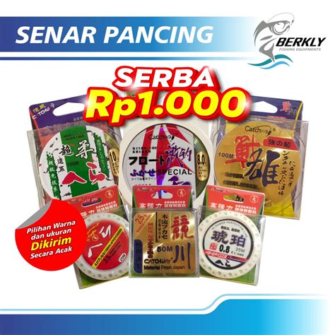 Jual BERKLY Paket Senar Pancing Senar Serba Seribu Ukuran Dan Model