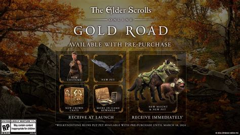 All ESO Gold Road Chapter Editions and Pre-Purchase Reward Explained ...