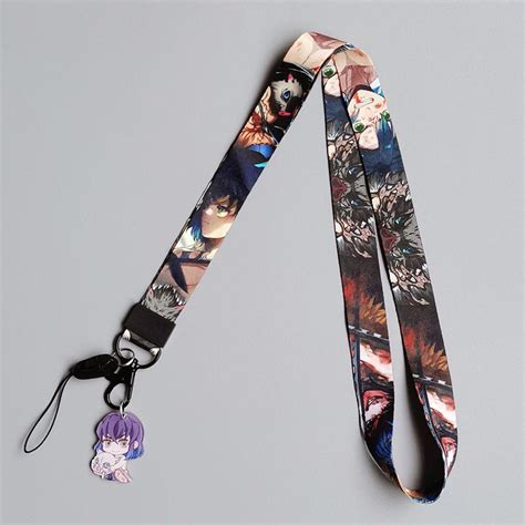 Shihang Cute Strap Anime Demon Slayer Lanyards Keychain Cartoon Hang