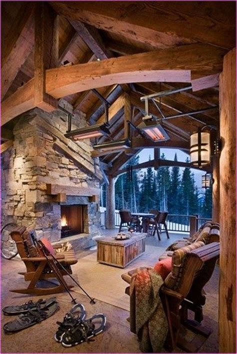 36 Stunning Lodge Living Room Decor Ideas - HMDCRTN