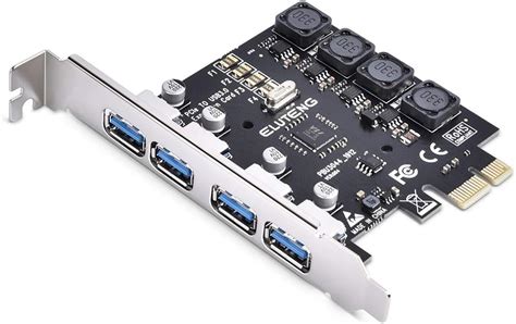 Placa Pcie Usb Eluteng Portas Pci Expree Para Cart O De Expans O