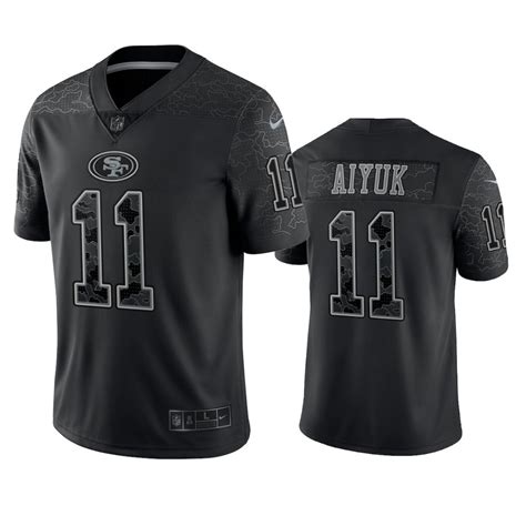 San Francisco 49ers Brandon Aiyuk Black Reflective Limited Jersey - NB ...