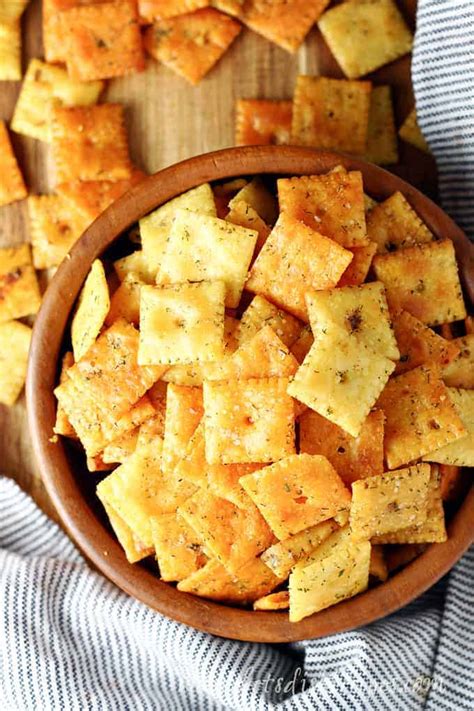 Ultimate Seasoned Cheese Crackers | Let's Dish Recipes