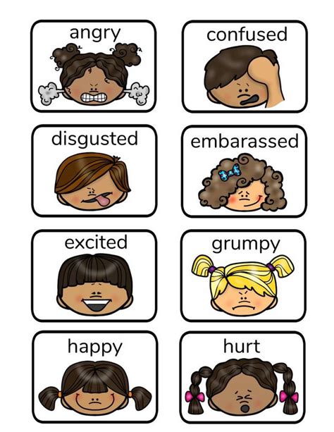 Free Printable Emotion Faces And Activities Free Printable Emotion Faces And Activities