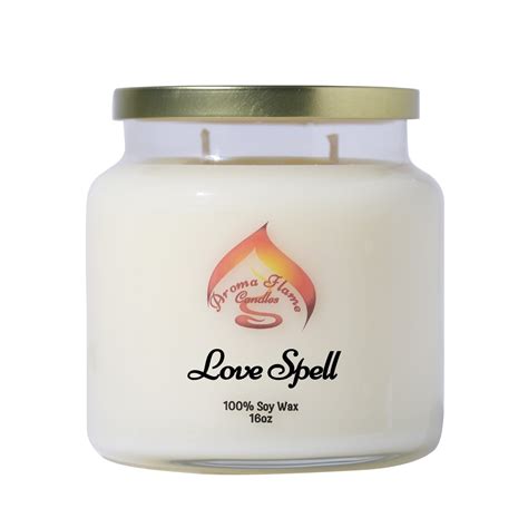 Love Spell Scented Soy Candle - Aroma Flame Candles