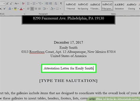 How To Write An Attestation Letter 15 Steps With Pictures