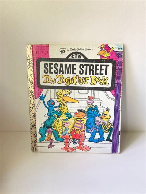 1971 Vintage Sesame Street The Together Book A Little Golden Book Collectible Etsy Little