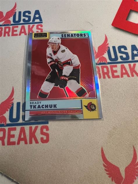 O Pee Chee Platinum Hockey Brady Tkachuk Retro Rainbow Ebay