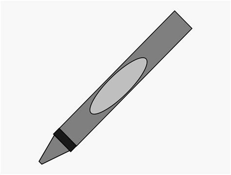 Gray Crayon Clip Art At Vector Royalty Transparent Gray Crayon