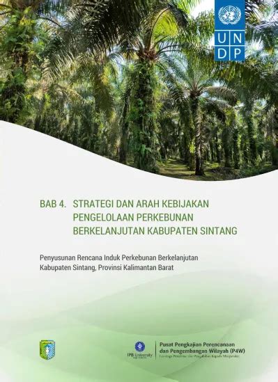 Bab Strategi Dan Arah Kebijakan Pengelolaan Perkebunan Berkelanjutan