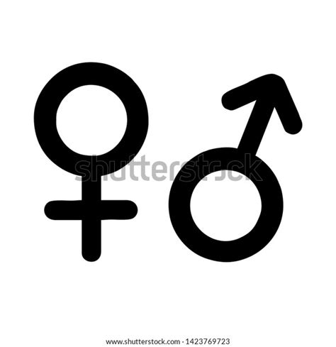 Sex Icon Illustration Gender Symbol Vector Stock Vector Royalty Free 1423769723 Shutterstock