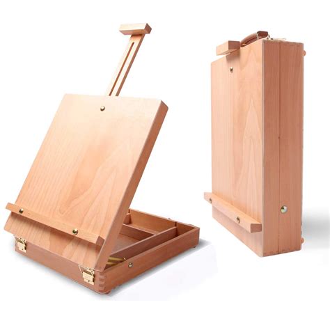 Buy Wooden Table Box Easel Artist Easel And Wood Table Sketching Box