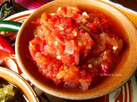 Tomato Salsa Recipes Salsa De Mesa Table Salsa La Pi A En La Cocina