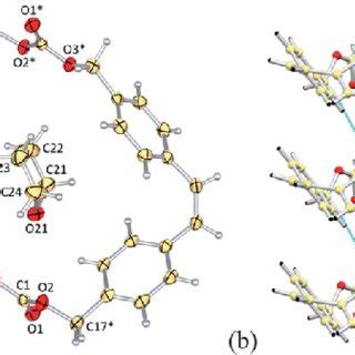 Views from the crystal structure of 1$CH 2 Cl 2 solvate. (a) Molecular ...