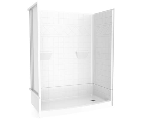 XST 3060 SH 4P AcrylX Alcove Four Piece Shower With Right Hand Drain In