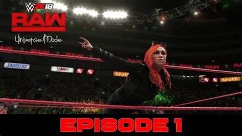 Wwe 2k18 Universe Mode Raw Episode 1 Raw Womens Tournament Begins