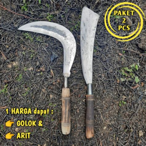 Arit Dan Golok Harga Pcs Arit Rumput Dan Padi Golok Ranting Pohon