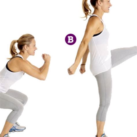 Squat And Front Kick Exercise How To Workout Trainer By Skimble