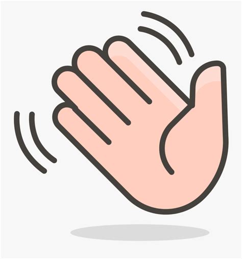 384 Waving Hand Waving Hand Icon Png Free Transparent Clipart