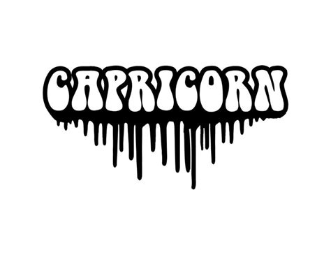 Capricorn Zodiac Sign Vinyl Decal Etsy