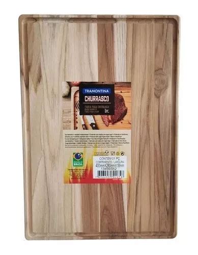 Tabla Madera Para Asado Churrasco X Cm Tramontina Lg Cuotas Sin