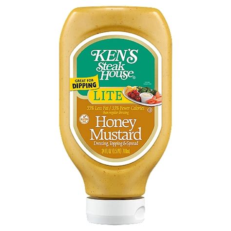 Kens Steak House Lite Honey Mustard Dressing Topping And Spread 24 Fl Oz The Fresh Grocer