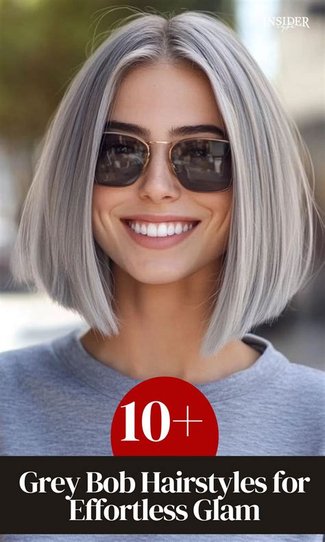 Timeless Beauty: 15 Grey Bob Hairstyles for Effortless Glam - Insiderlyfe