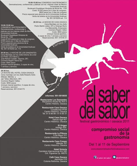 El Saber Del Sabor Iii Festival Gastron Mico