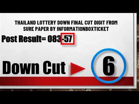 30 12 2020 Thailand Lottery Down Final Cut Digit From Sure Paper By