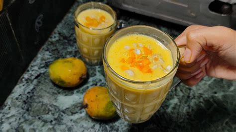 Mango Lassi At Home Simple And Easy Recipe মাত্র দুই মিনিটে তৈরি আমের