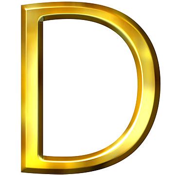 Dourado D D Letra Png Design Transparente Png D Abc Alfabeto