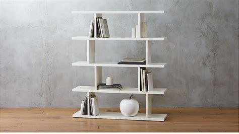 3.14 modern white bookcase | CB2